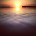 Sunset over Plateliai lake