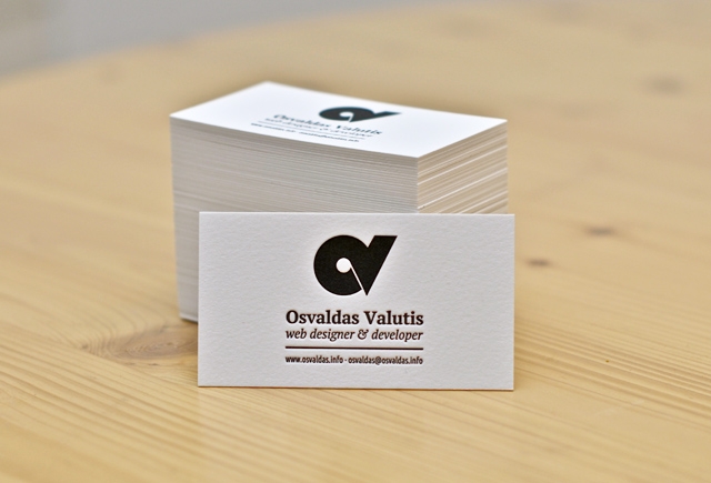 Letterpress Business Cards