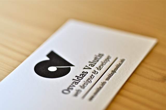 Letterpress Business Cards